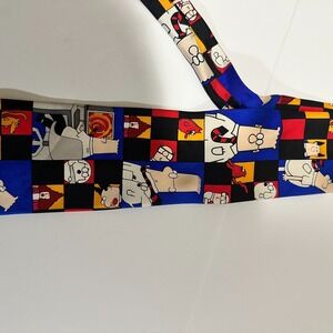 Dilbert Software Squares Print Mens OS Multicolor Silk Dilbert Ratbert Necktie‎